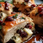 Cranberry and Brie Stuffed Chicken