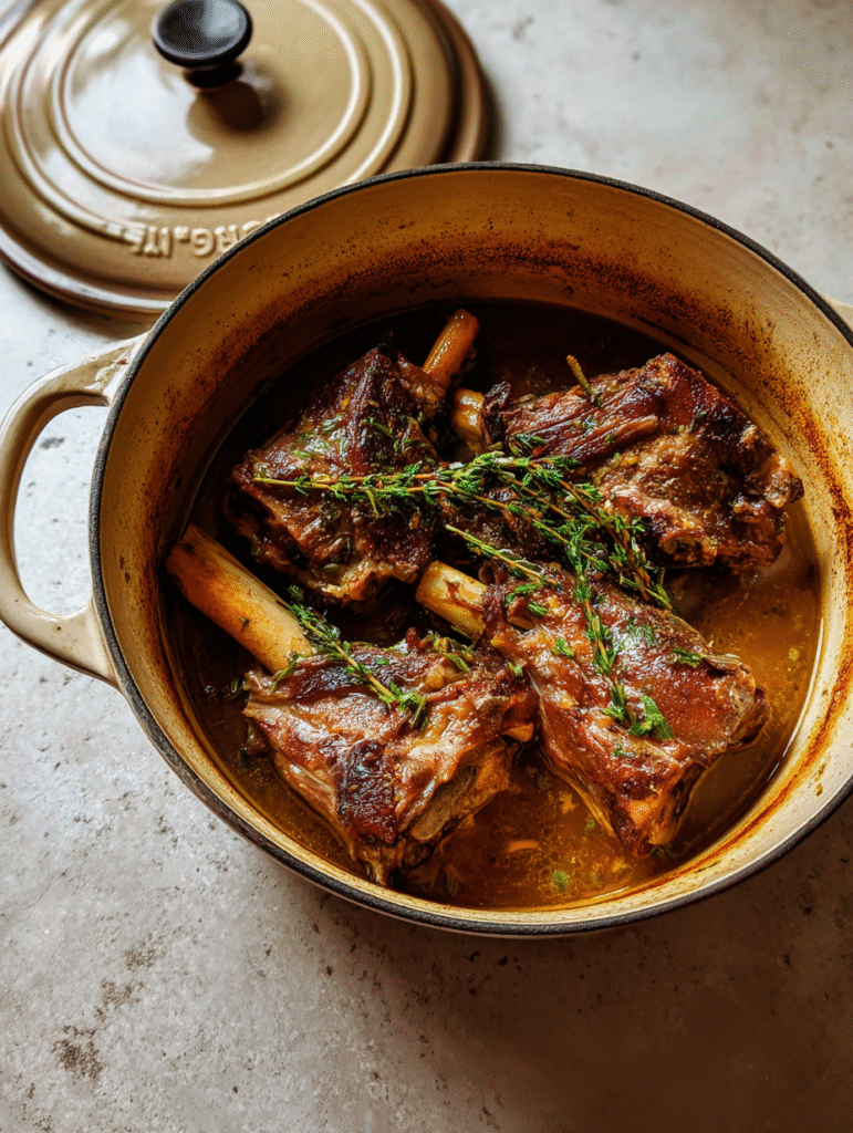 Greek-Style Braised Lamb Shanks