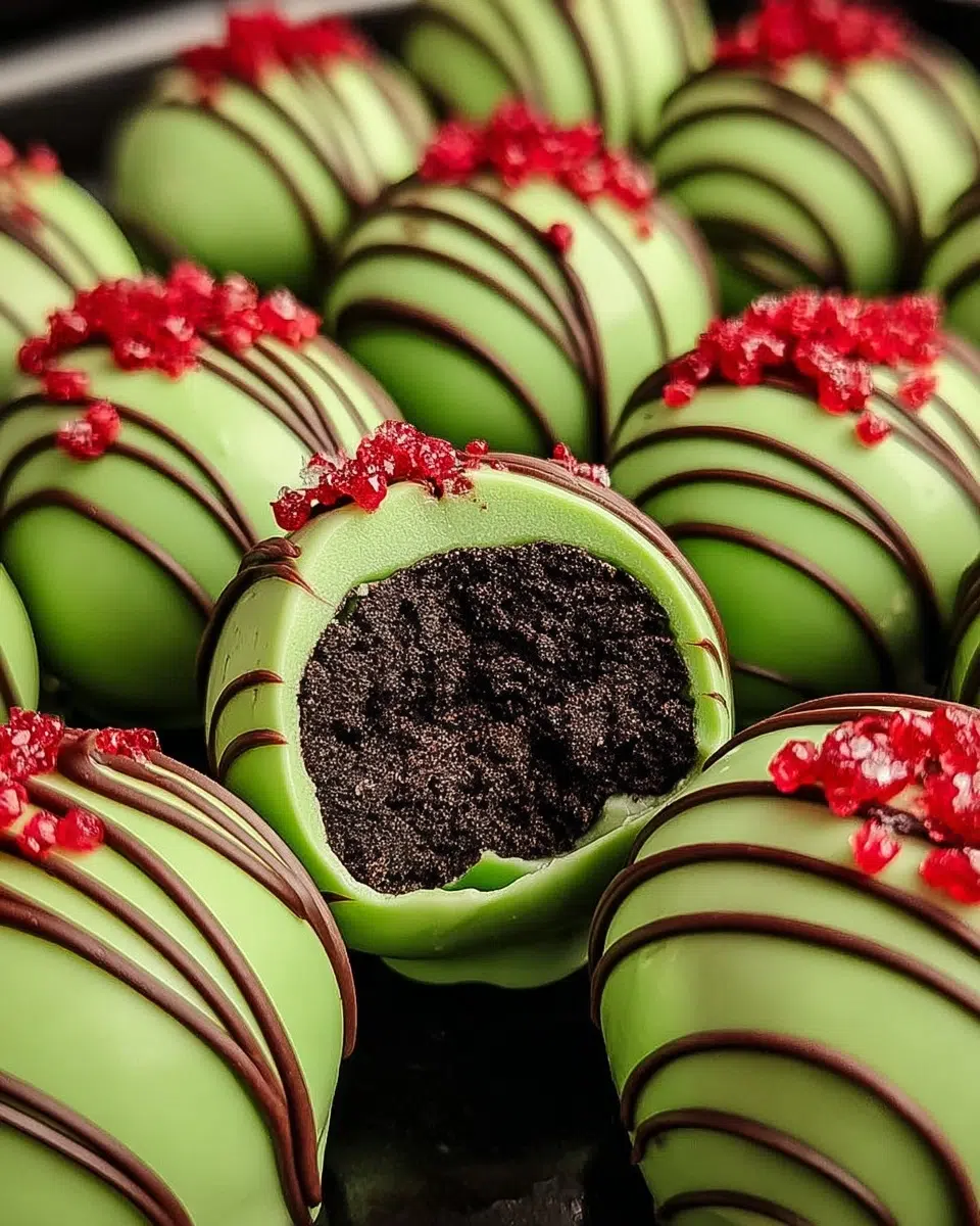 Grinch Oreo Balls