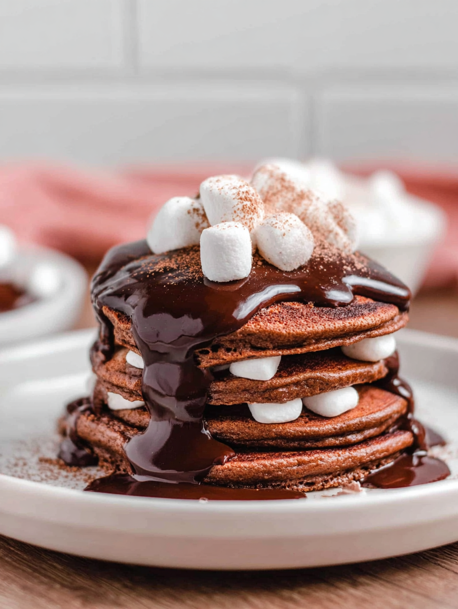Hot Chocolate Pancakes