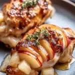 Maple Glazed Apple and Brie Stuffed Chicken