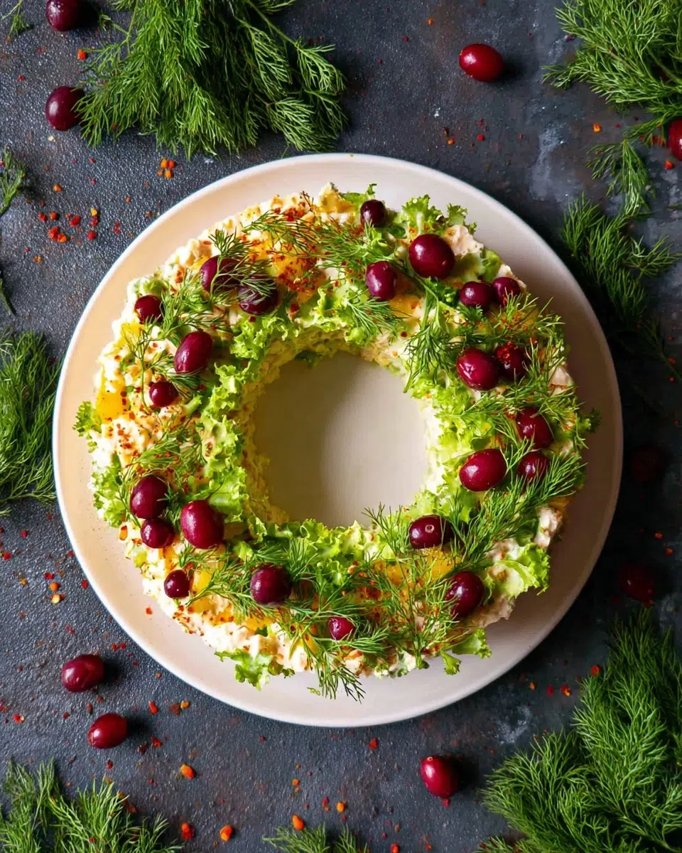 Olivier Salad Wreath