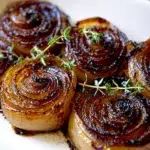 The preparation steps of Balsamic Roasted Onions