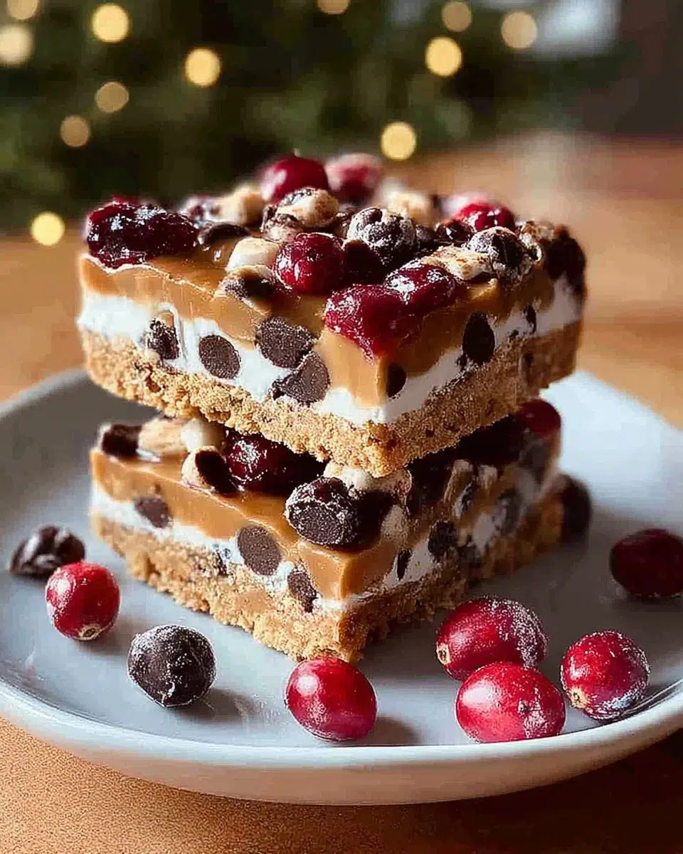 The preparation steps of Christmas bars