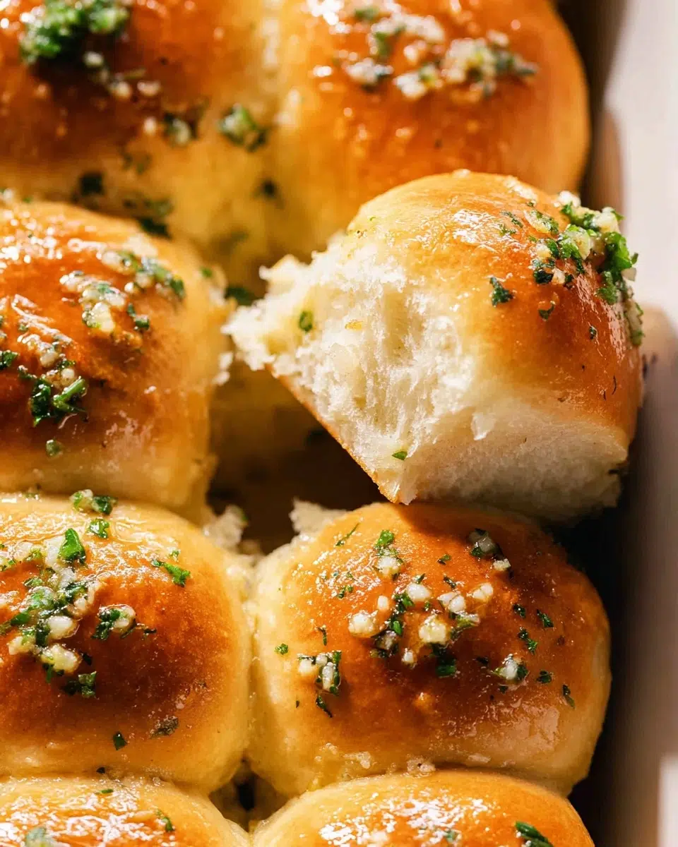 The preparation steps of Garlic Bread Rolls