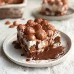 The preparation steps of Hot Chocolate Tiramisu