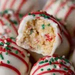 The preparation steps of Little Debbie Christmas Tree Cake Truffles