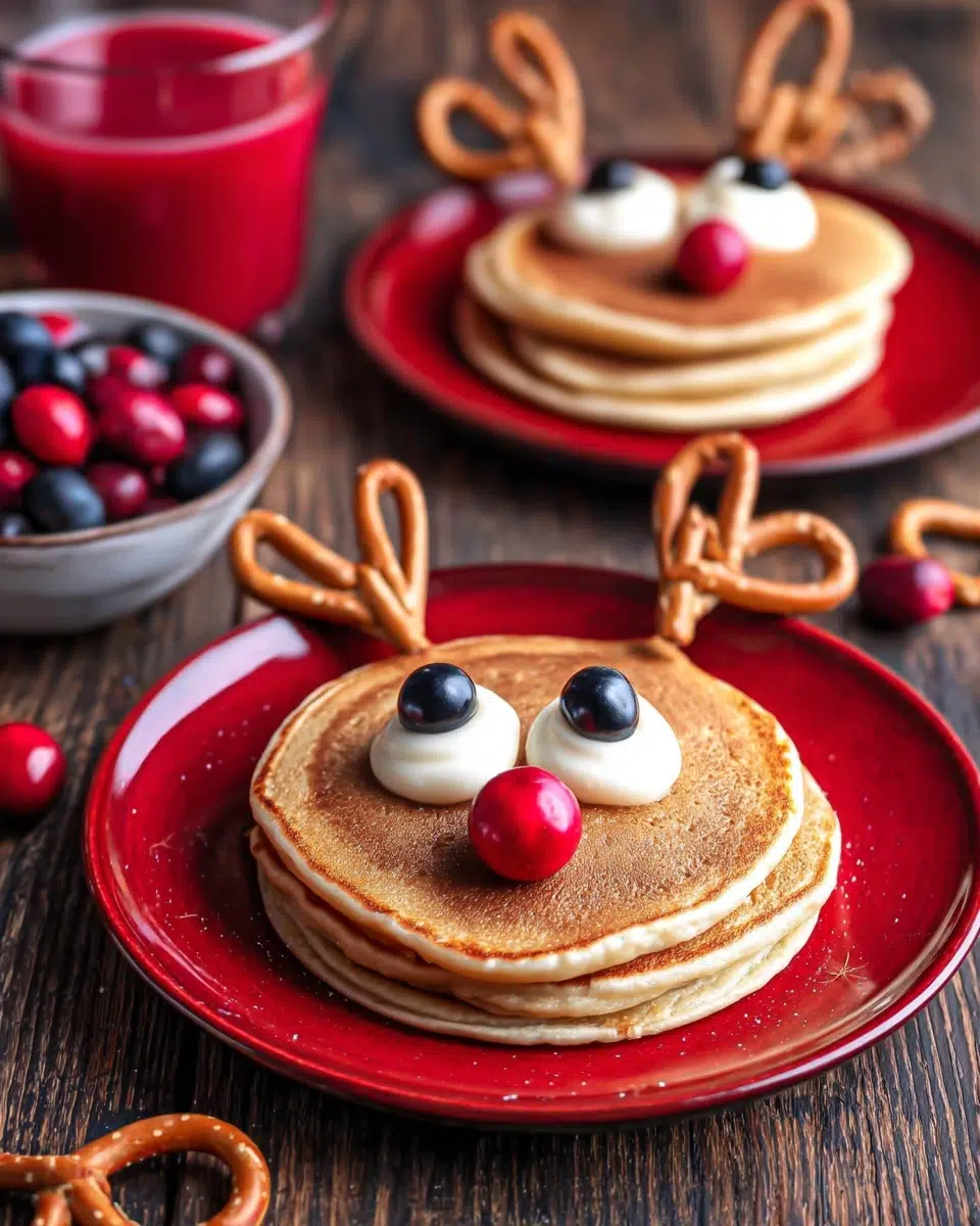 The preparation steps of Reindeer Pancakes