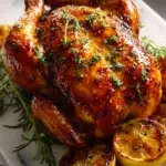 The preparation steps of Roasted Cornish Hens