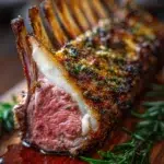 The preparation steps of Roasted Rack of Lamb