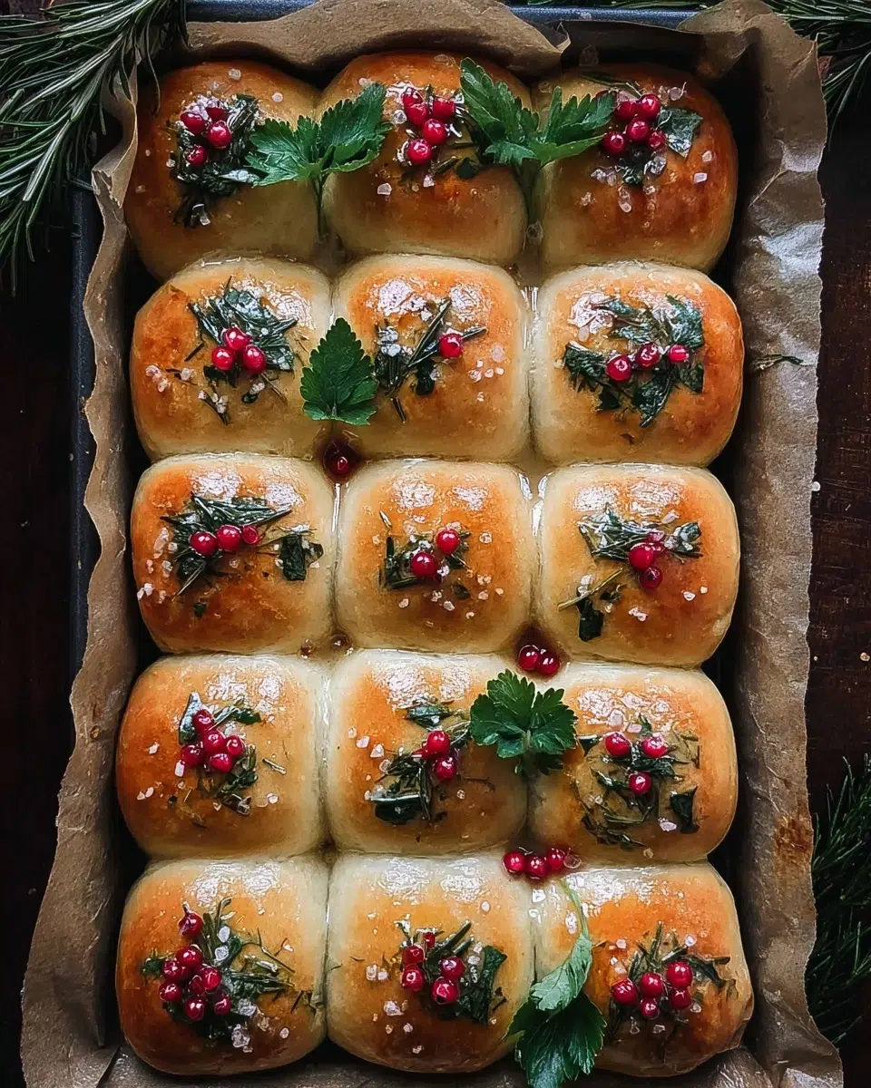 The preparation steps of Rosemary Honey Butter Dinner Rolls