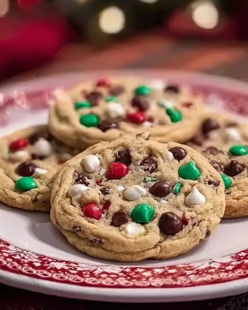 The preparation steps of Winter Wonderland Chocolate Chip Cookies