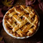 Toffee Apple Pie with Vanilla Custard