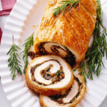 Turkey Wellington with Caramelized Onions and Mushroom Sauce