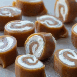 Vanilla cream filled caramel