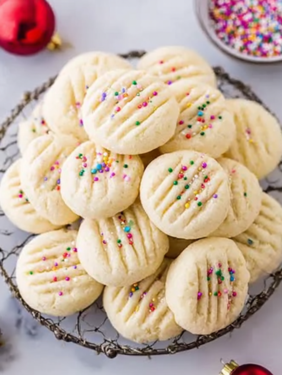Whipped Shortbread Cookies
