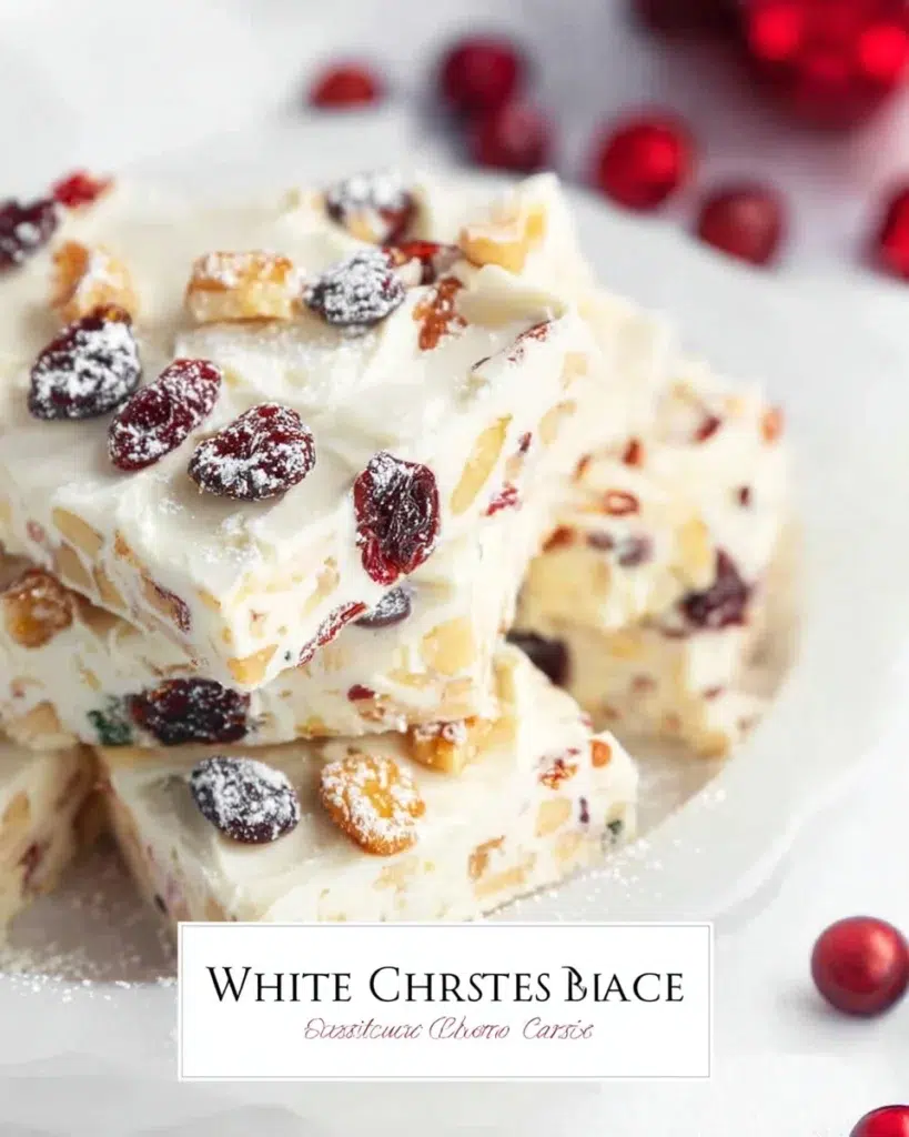 White Christmas slice