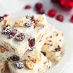 White Christmas slice