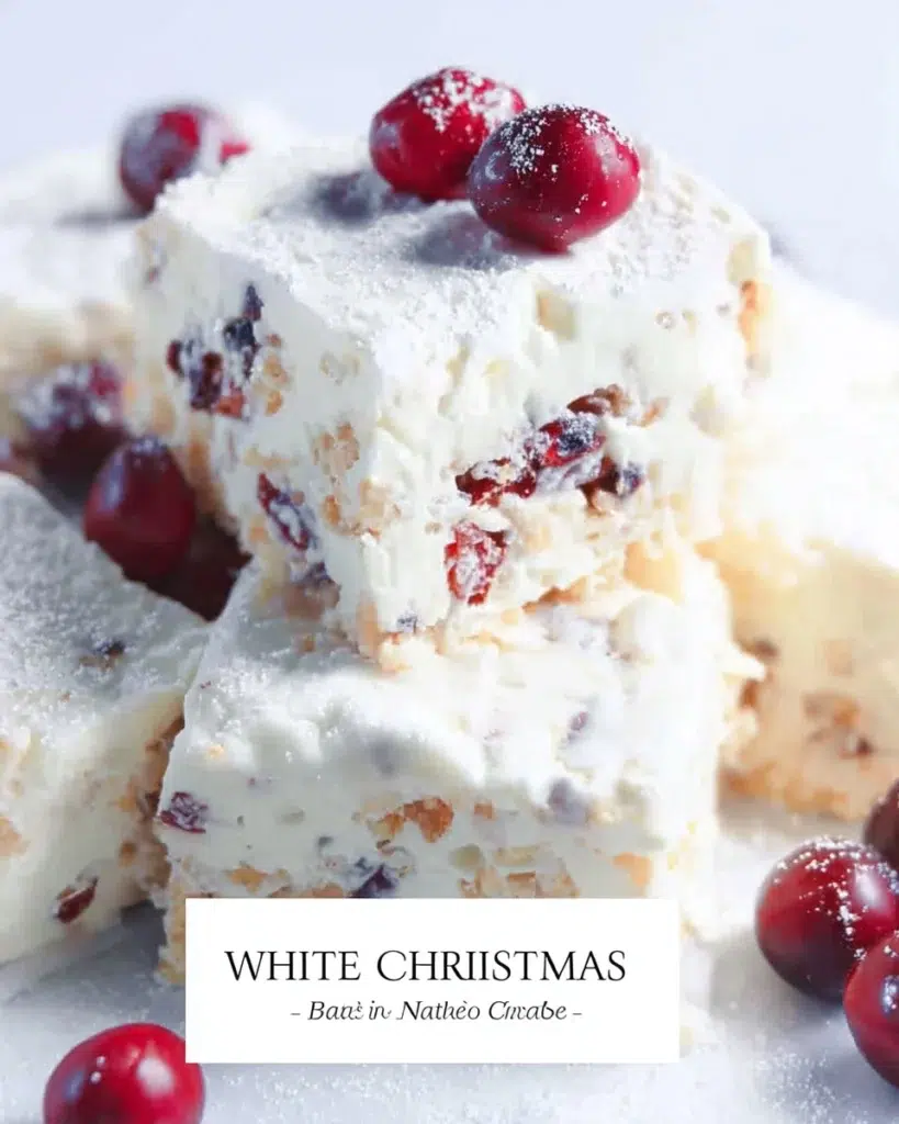 White Christmas slice