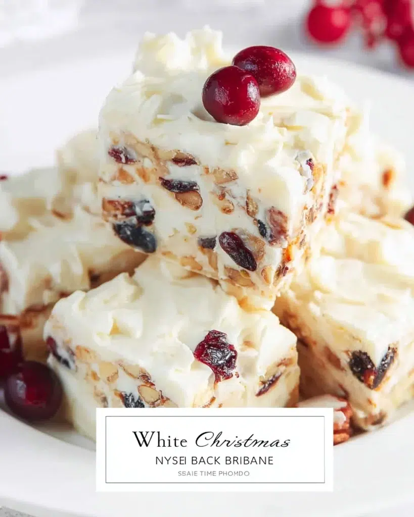 White Christmas slice