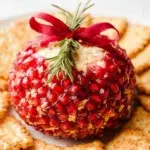 pomegranate Christmas Cheese Ball
