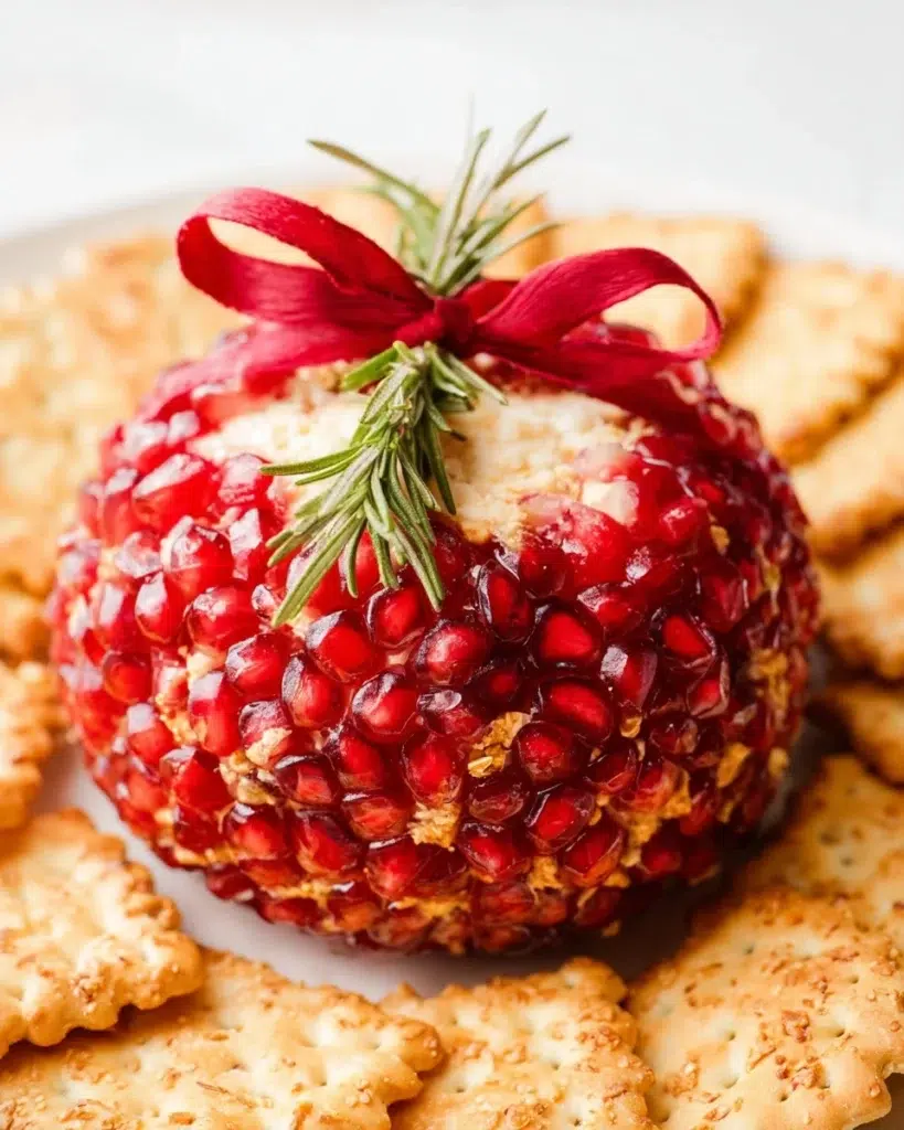 pomegranate Christmas Cheese Ball