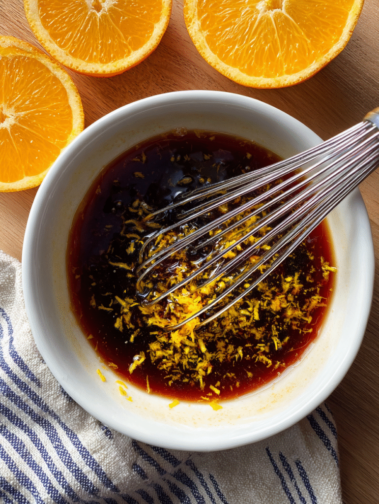 spiced pomegranate and clementine slow-roast lamb leg